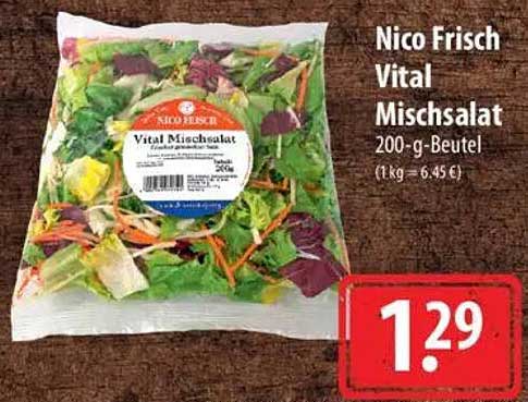 Nico Frisch Vital Mischsalat 200-g-Beutel