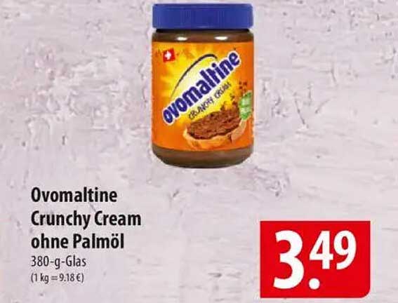 Ovomaltine Crunchy Cream ohne Palmöl - 380-g-Glas