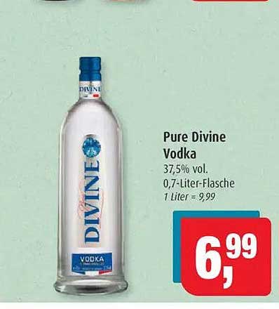 Pure Divine Vodka 0,7-Liter-Flasche