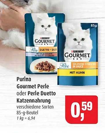 Purina Gourmet Perle oder Perle Duetto Katzennahrung