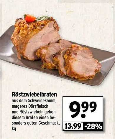 Röstzwiebelbraten aus dem Schweinekamm