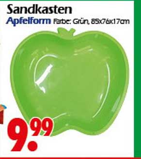Sandkasten Apfelform