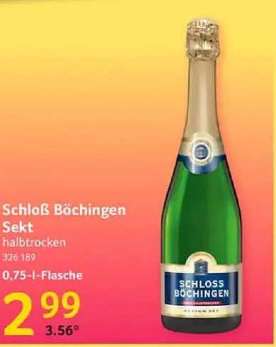 Schloß Böchingen Sekt halbtrocken 0,75 l