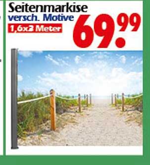 Seitenmarkise - Verschiedene Motive 1,6 x 2 Meter
