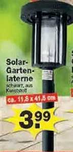 Solar-Gartenlaterne aus Kunststoff