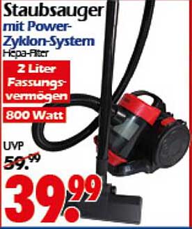 Staubsauger mit Power-Zyklon-System - Hepa-Filter