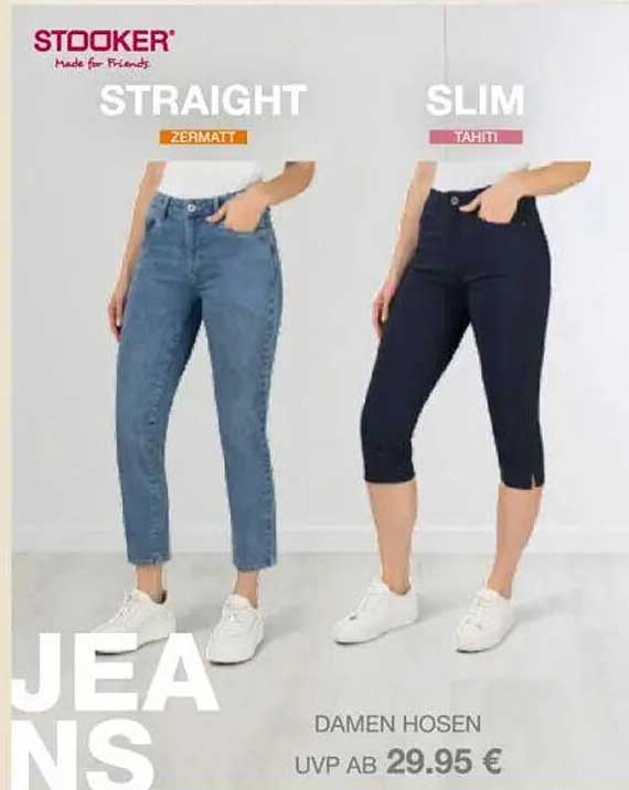 STOOKER Damen Hosen - Straight und Slim.