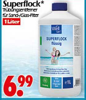 Superflock* Trübungsentferner für Sand-/Glas-Filter, 1 Liter