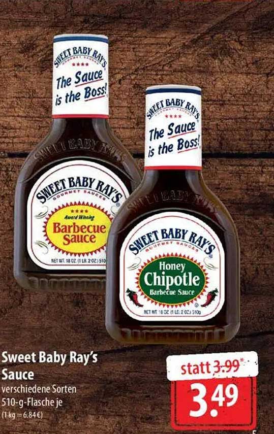 Sweet Baby Ray's Sauce - verschiedene Sorten