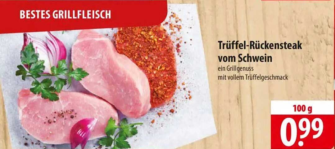 Trüffel-Rückensteak vom Schwein