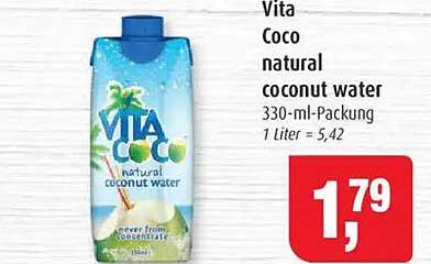 Vita Coco natürliche Kokosnusswasser 330-ml-Packung