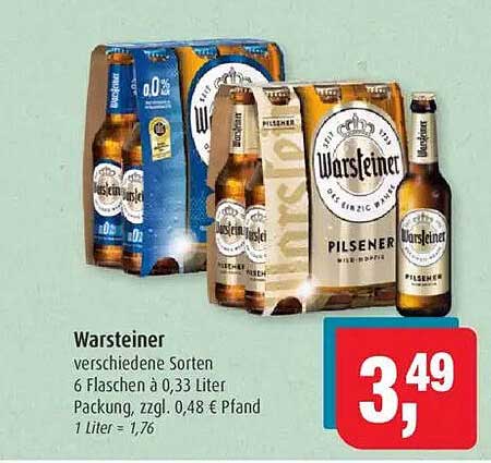 Wartsteiner Pilsener – Verschiedene Sorten im 6er-Pack