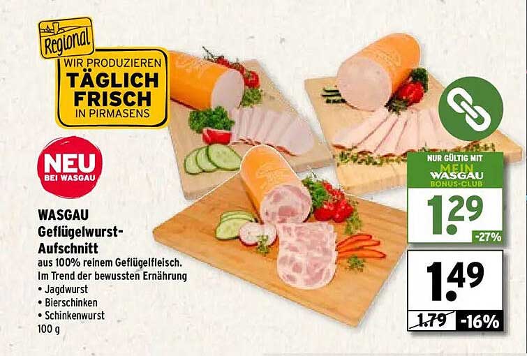 WASGAU Geflügelwurst-Aufschnitt