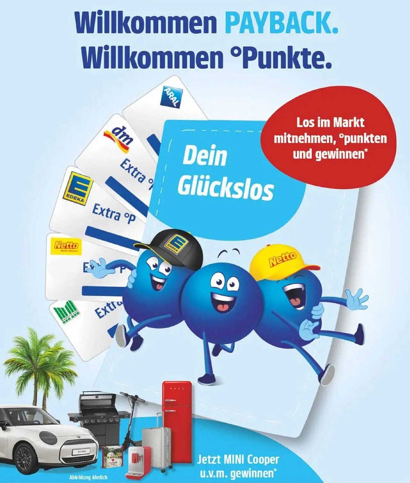 Willkommen PAYBACK: Willkommen Punkte und Gewinne!