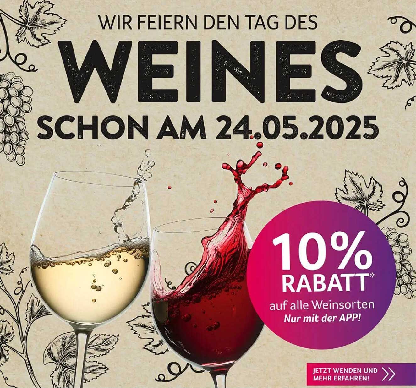 Wir feiern den Tag des Weines – 10% Rabatt auf alle Weinsorten!