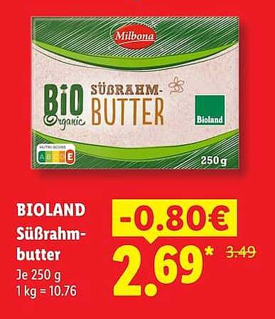 BIOLAND Süßrahmbutter