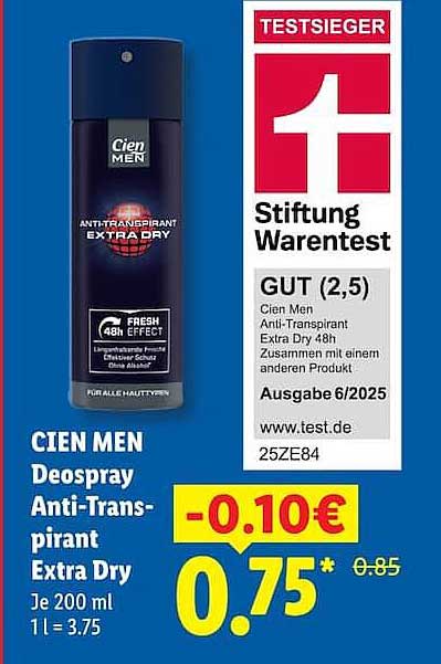 CIEN MEN Deospray Anti-Transpirant Extra Dry