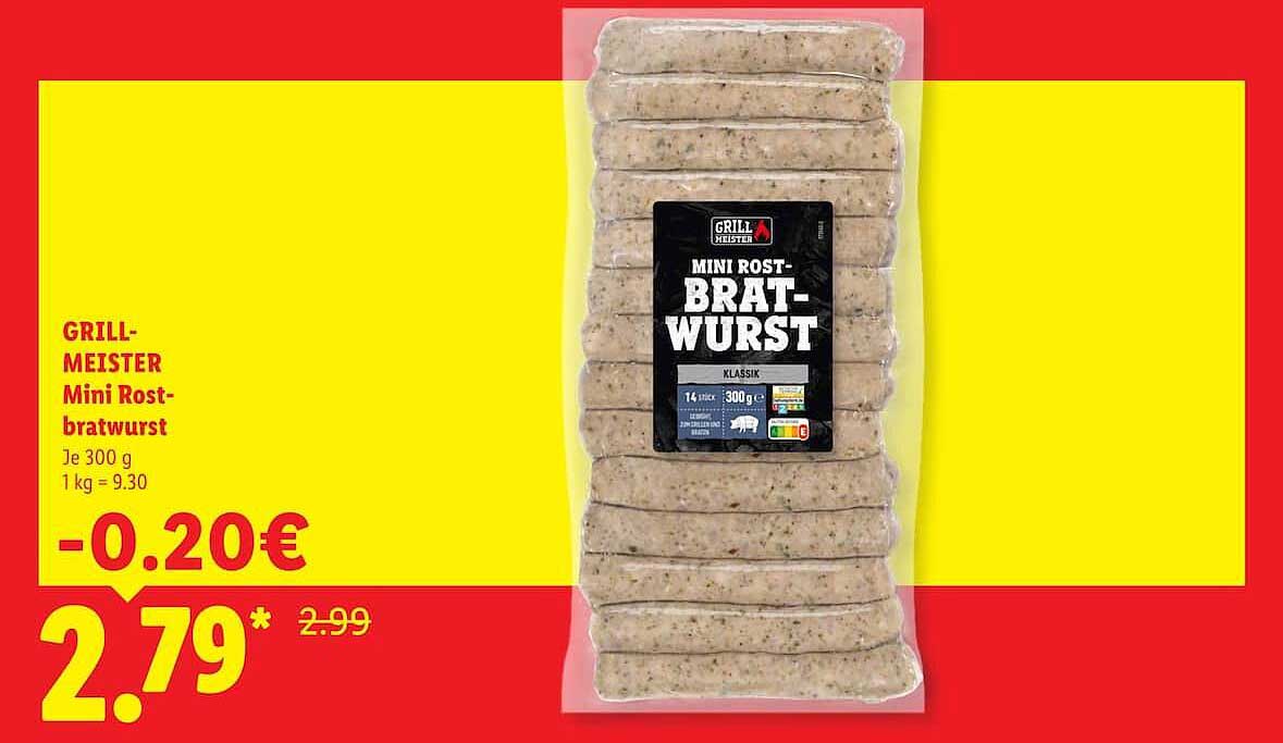 GRILL-MEISTER Mini Rost-bratwurst