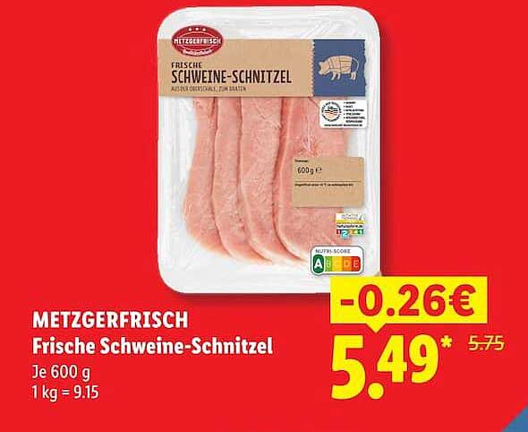 METZGERFRISCH Frische Schweine-Schnitzel
