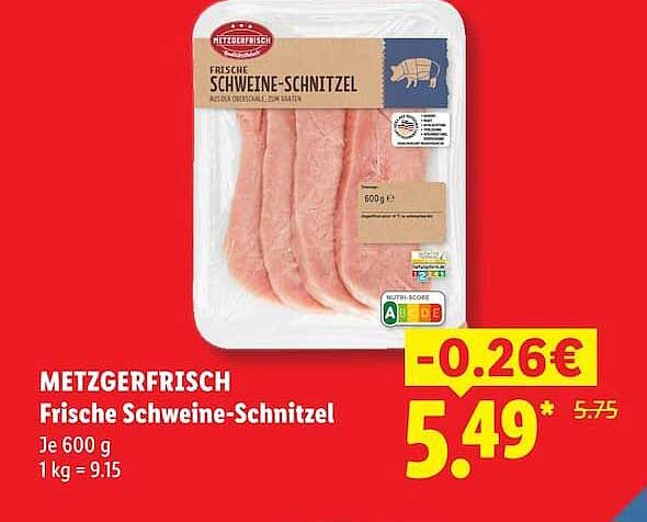 METZGERFRISCH Frische Schweine-Schnitzel