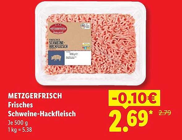 METZGERFRISCH Frisches Schweine-Hackfleisch