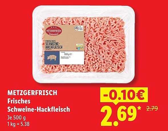 METZGERFRISCH Frisches Schweine-Hackfleisch