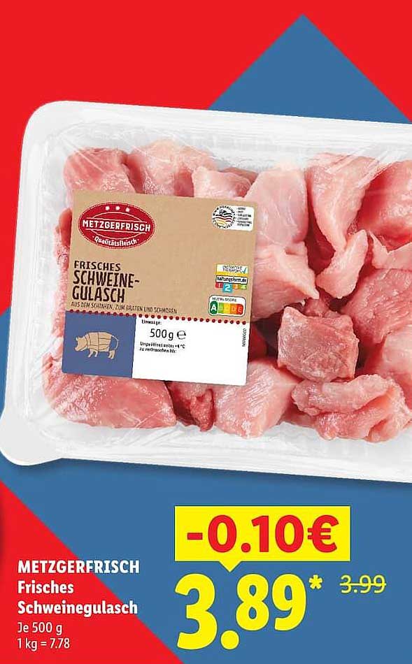 METZGERFRISCH Frisches Schweinegulasch
