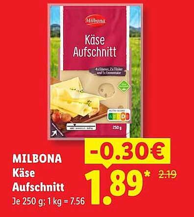 MILBONA Käse Aufschnitt