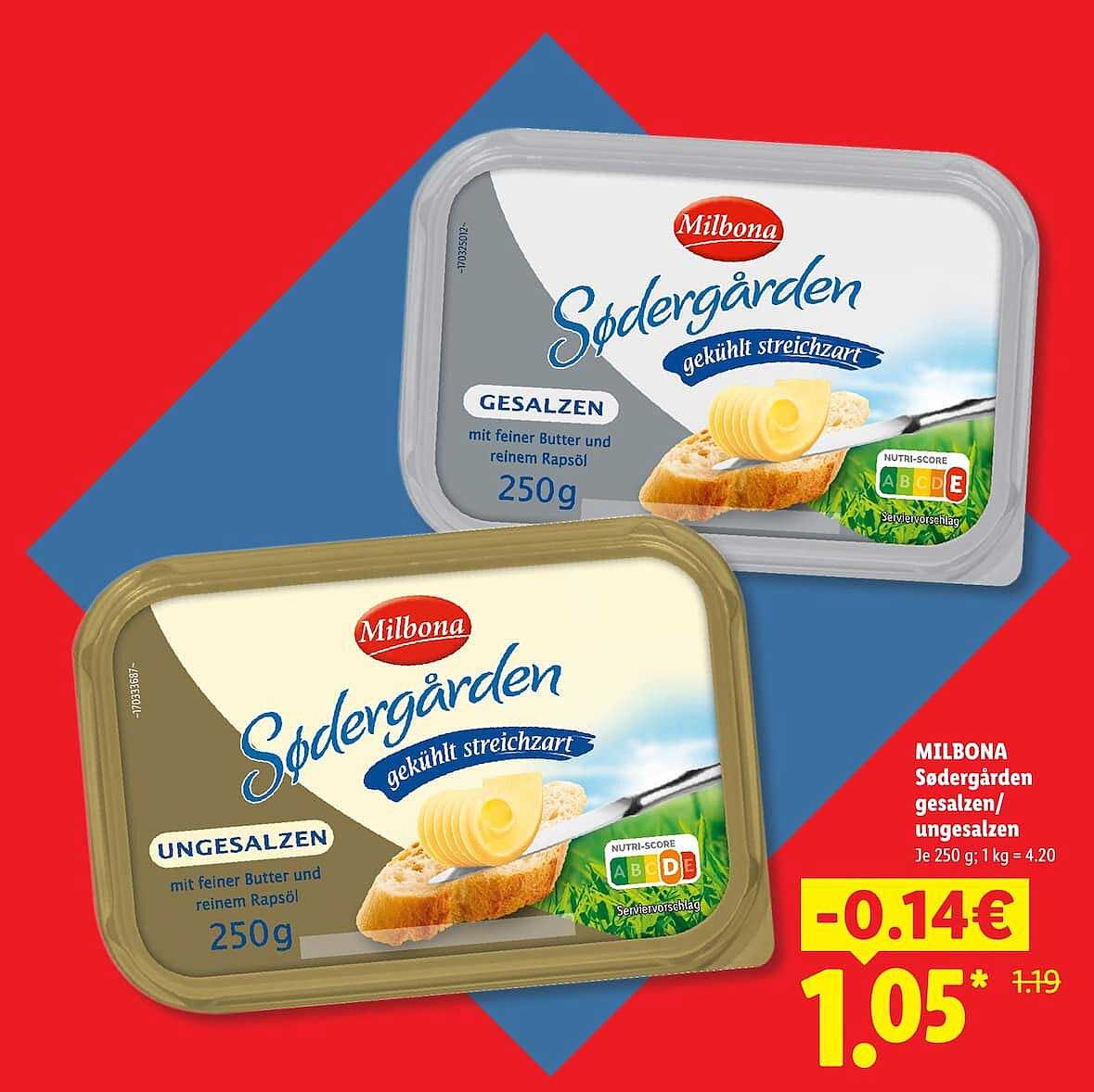 MILBONA Södergärden gesalzen/ ungesalzen