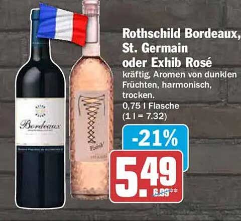 Rothschild Bordeaux, St. Germain oder Exihb Rosé