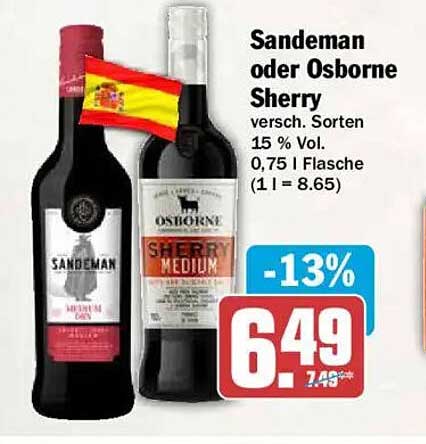 Sandeman oder Osborne Sherry