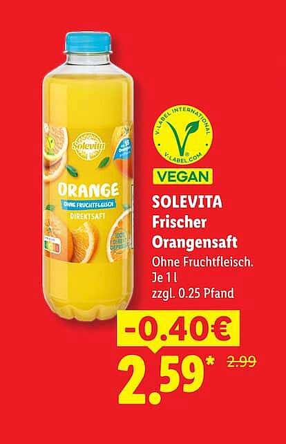 SOLEVITA Frischer Orangensaft