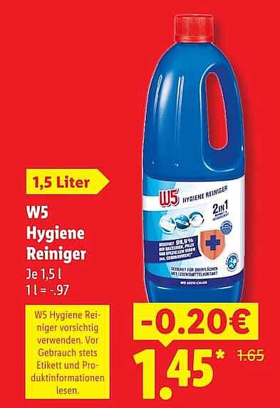 W5 Hygiene Reiniger