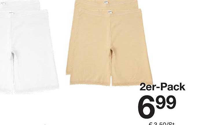2er-Pack Shorts für Damen