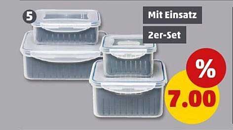 2er-Set Aufbewahrungsboxen mit Einsatz