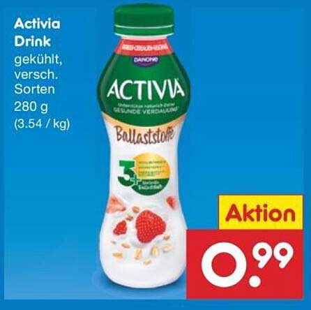Activia Drink, gekühlt, verschiedene Sorten 280 g