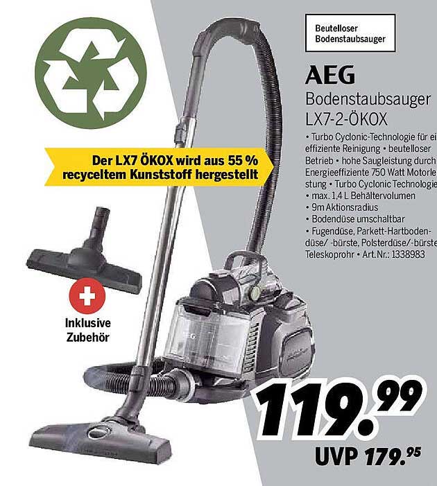 AEG Bodenstaubsauger LX7-2-ÖKOX