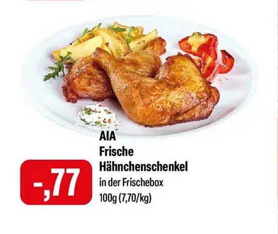 AIA Frische Hähnchenschenkel in der Frischebox