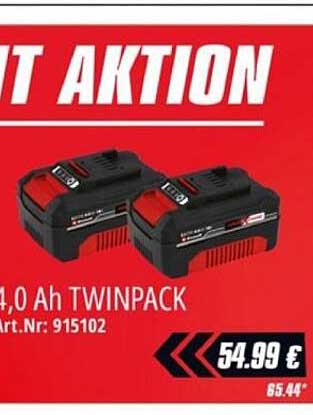 Akkupack 2 x 4,0 Ah TWINPACK - Profi-Qualität für Ihre Projekte