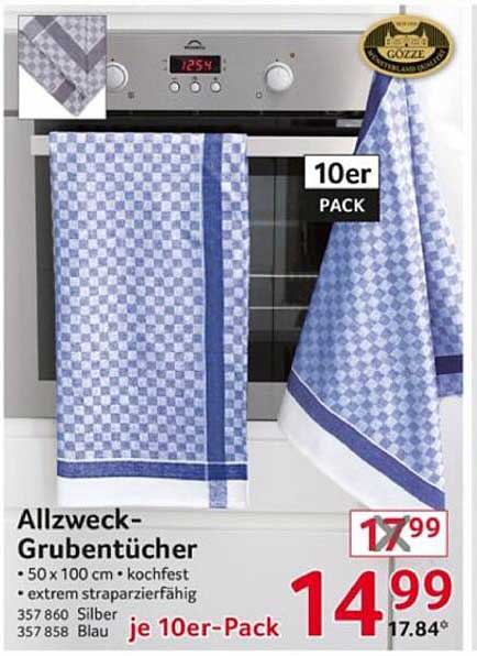 Allzweck-Grubentücher im 10er Pack – Kochfest und strapazierfähig
