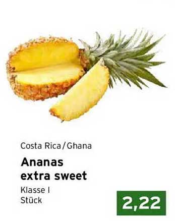 Ananas extra sweet Klasse I Stück
