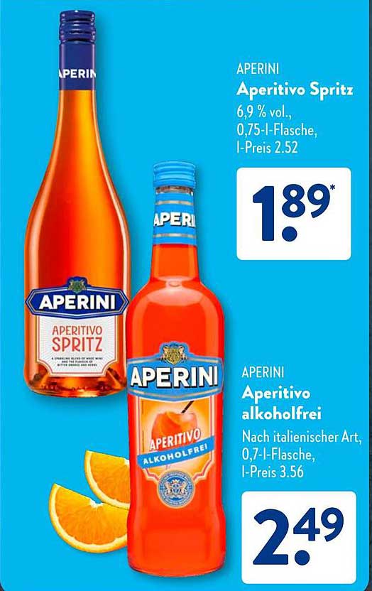 Aperini Aperitivo Spritz 0,75 l Flasche