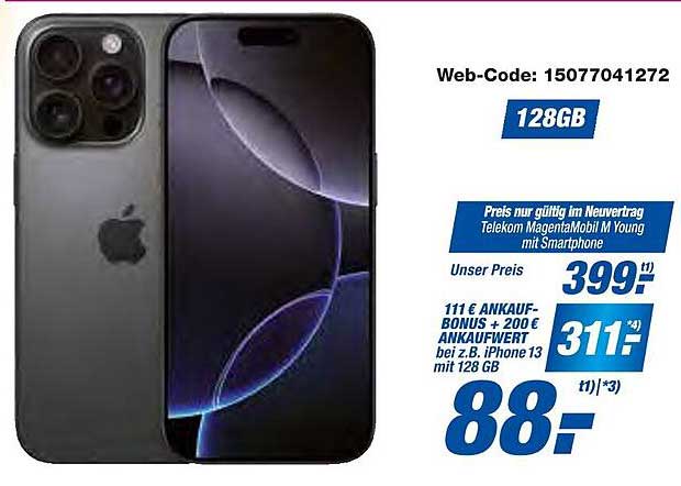 Apple iPhone 13 mit 128 GB – Aktionspreis nur für kurze Zeit!