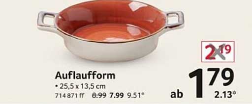 Auflaufform - Ideal für vielfältige Anwendungen