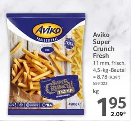 Aviko Super Crunch Fresh Pommes frites 4,5 kg
