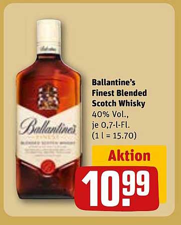 Ballantine’s Finest Blended Scotch Whisky 0,7 l - Aktion!