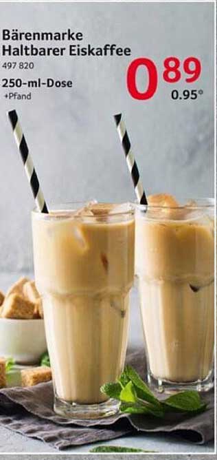 Bärenmarke Haltbarer Eiskaffee 250-ml-Dose