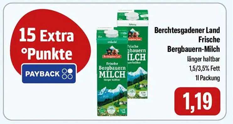 Berchtesgadener Land Frische Bergbauern-Milch