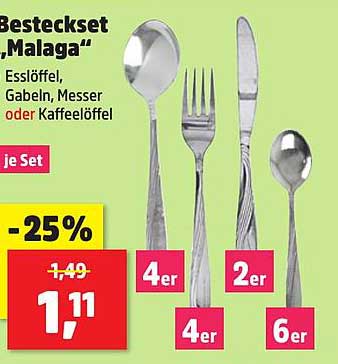 Besteckset "Malaga"