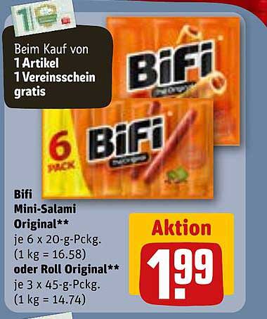 Bifi Mini-Salami Original - 6er Pack